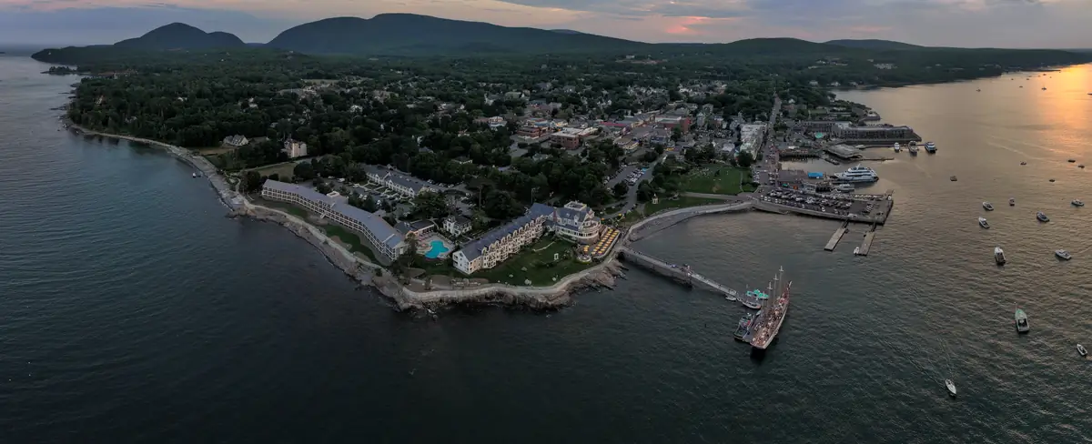 Bar Harbor waterfront with boats