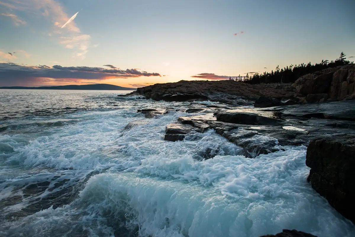 Rocky coast at Schoodic Peninsula