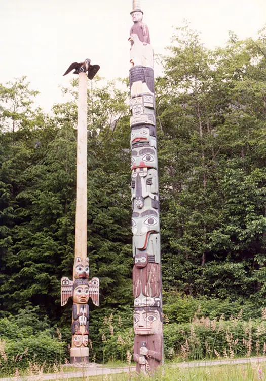 Totem poles at Totem Bight State Historical Park, Ketchikan