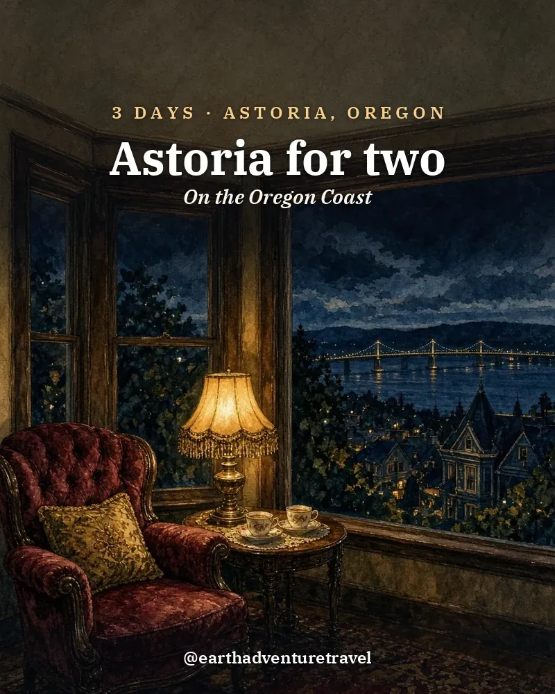 Illustrated recap card: Astoria