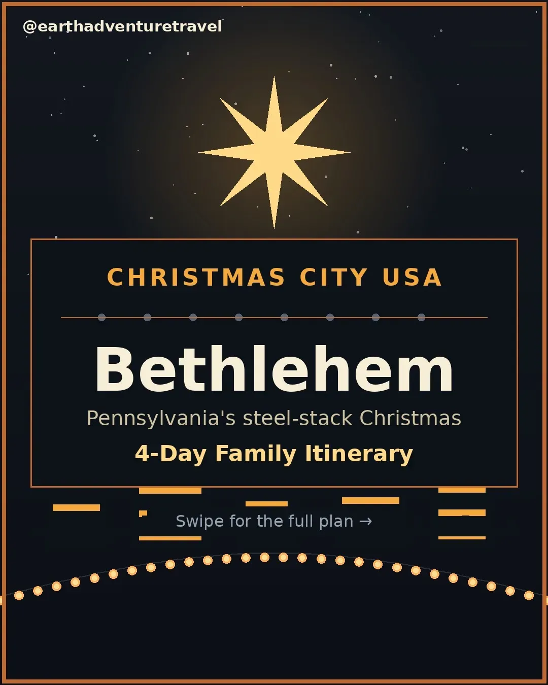 Bethlehem Christmas cover: festive market and historic streets
