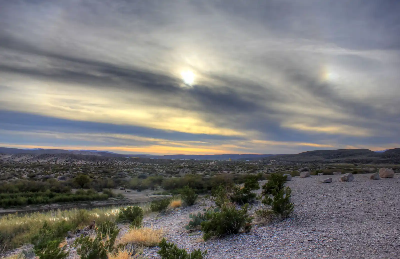 Desert sunset at Sotol Vista Overlook