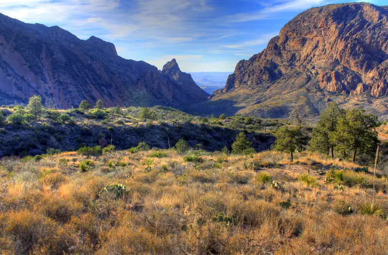 Sunrise through the Window in Chisos Basin
