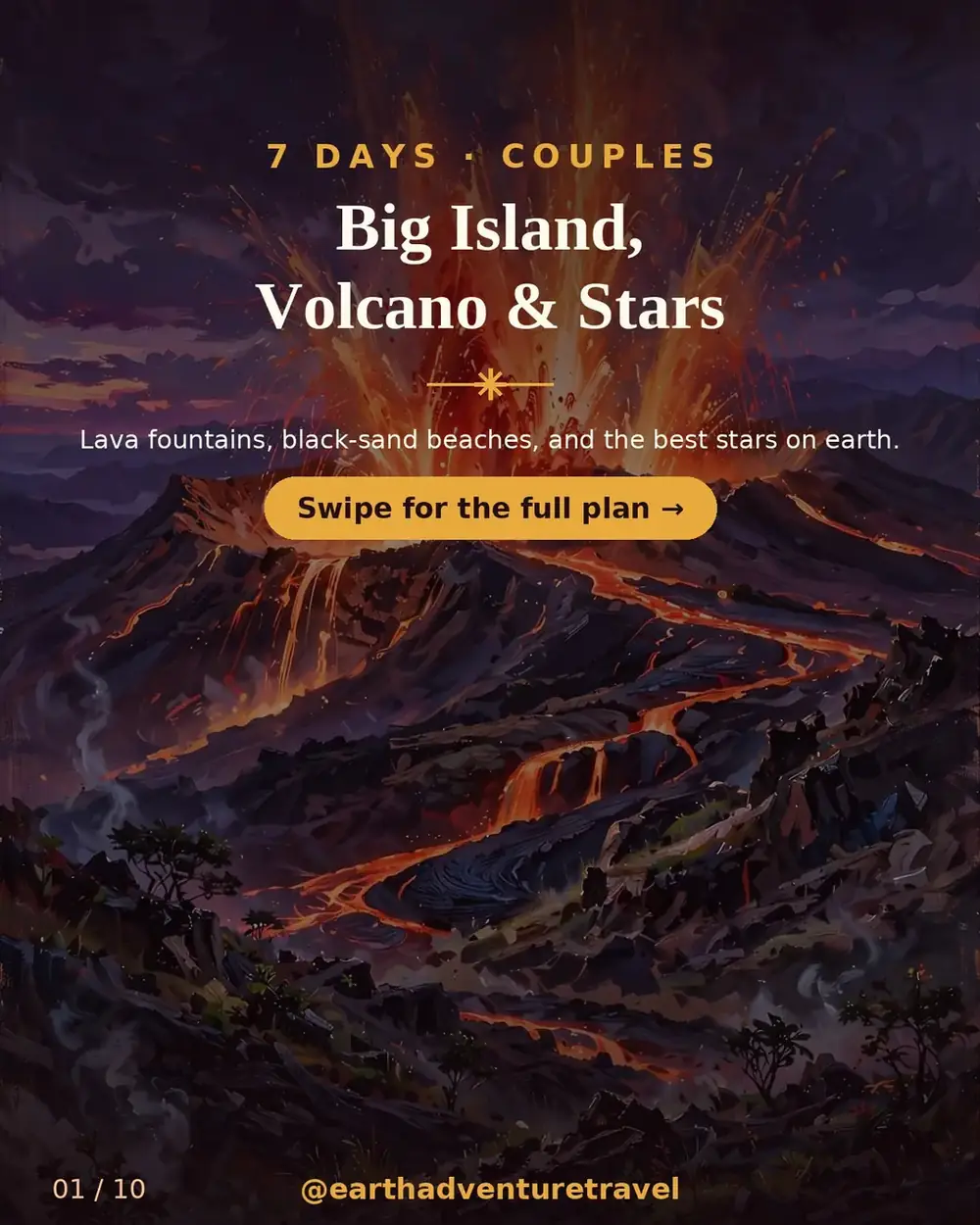 Big Island couples itinerary cover