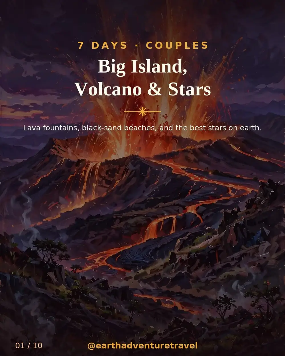 Cover graphic for Big Island Couples Escape