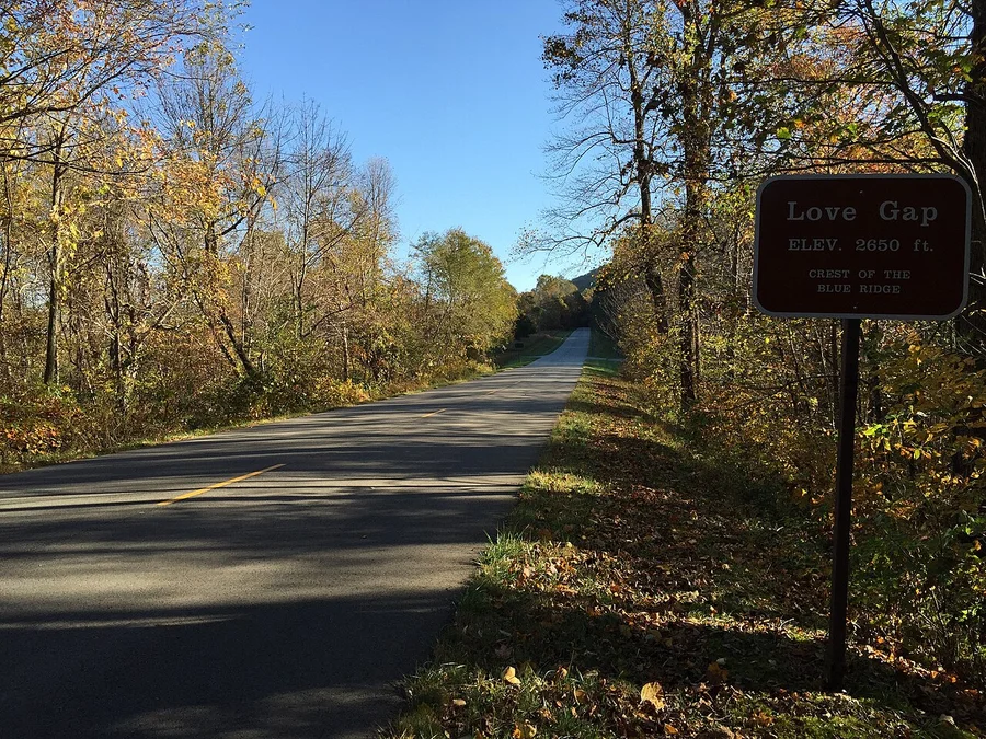 Blue Ridge Parkway at Love Gap, Virginia