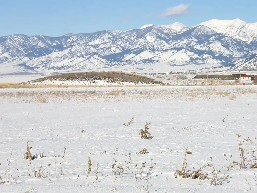 The Bridger Range above Bozeman, Montana