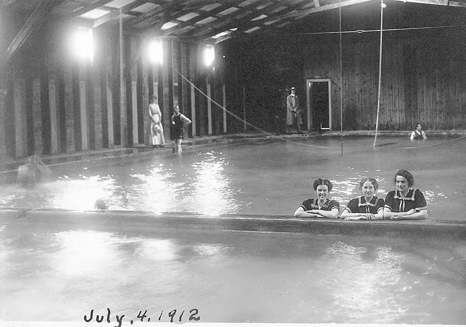 Chico Hot Springs lodge in 1912, Pray, Montana