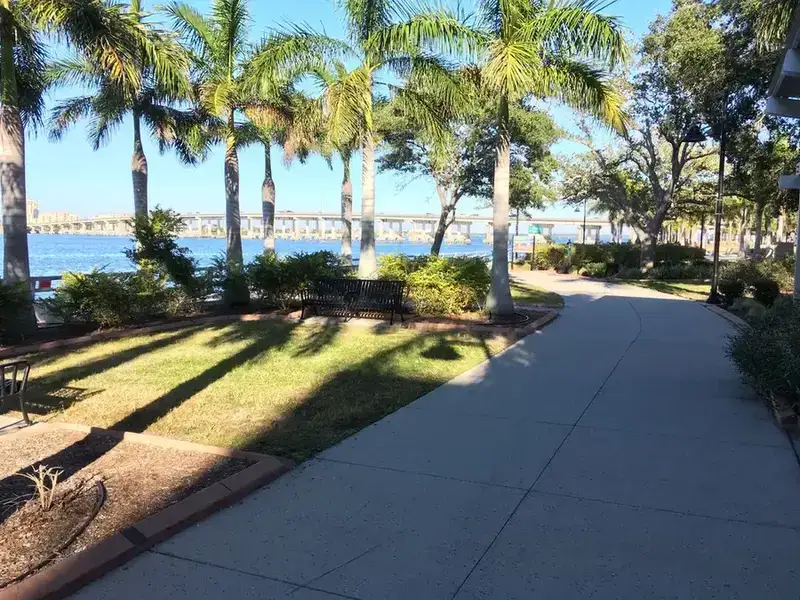 The Bradenton Riverwalk along the Manatee River