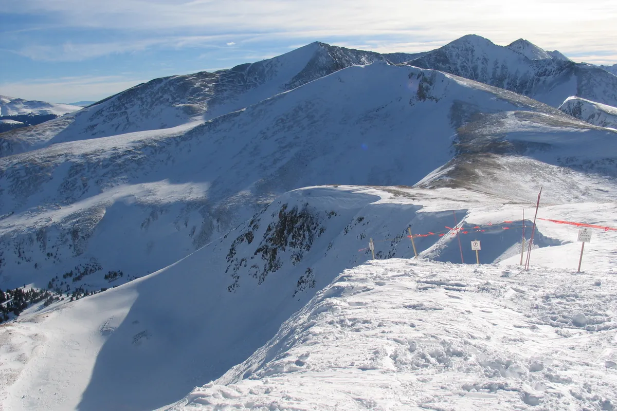 The slopes of Peak 8 at Breckenridge Ski Resort