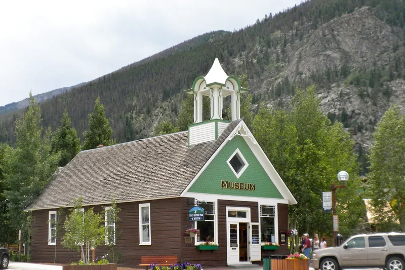 An old schoolhouse in the Frisco Historic Park