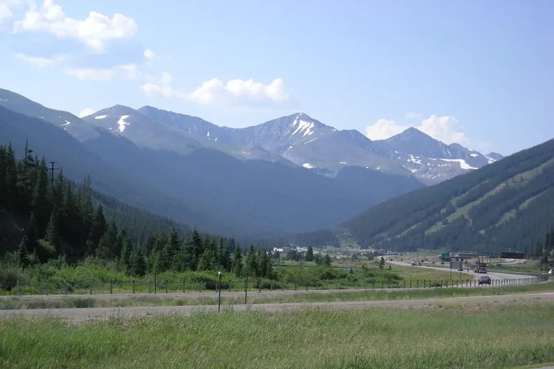 Snowy peaks of the Rocky Mountains