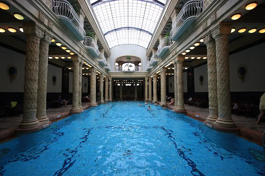 The art-nouveau interior pools of Gellért Baths in Budapest