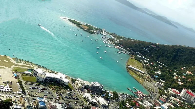 Yachts in the marina at Wickhams Cay in Road Town, Tortola
