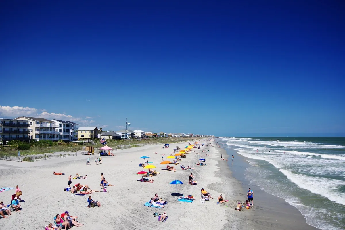 Folly Beach shoreline