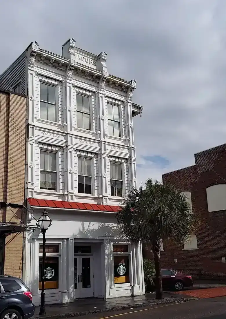 Charleston street in summer heat
