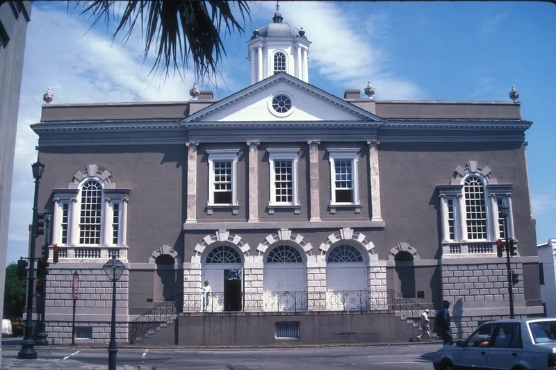 The Old Exchange building at the end of Broad Street in Charleston