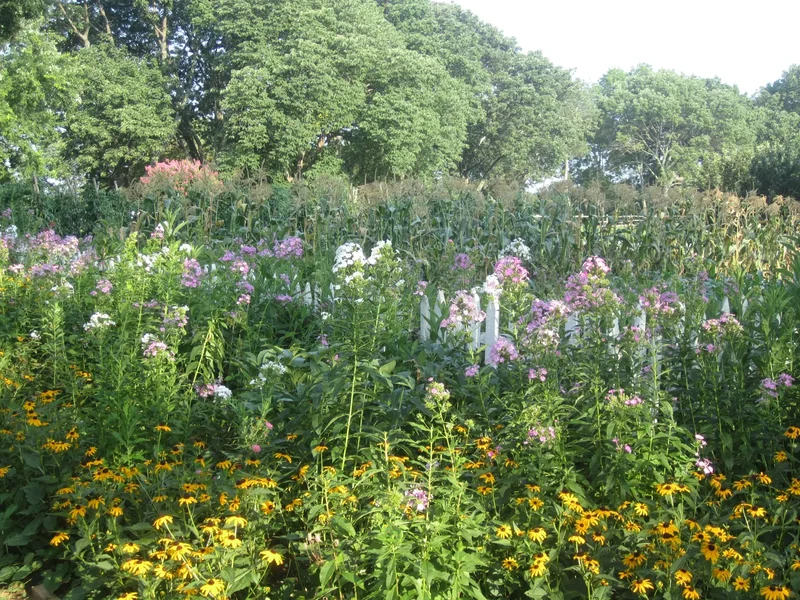 A flower garden at James Monroe’s Highland near Charlottesville