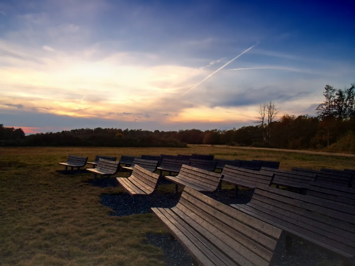The Night Sky Public Viewing Area at Cherry Springs after dark