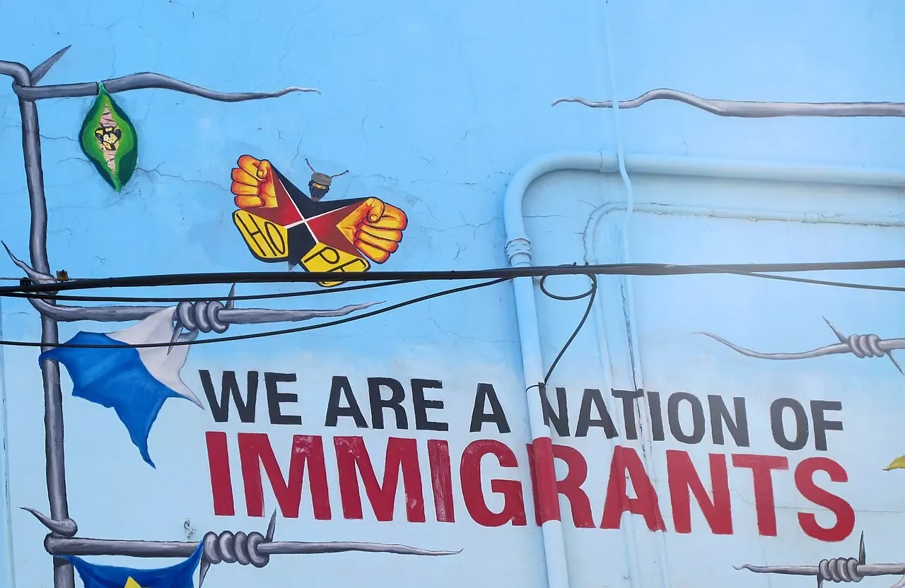 We Are a Nation of Immigrants mural in Pilsen, Chicago