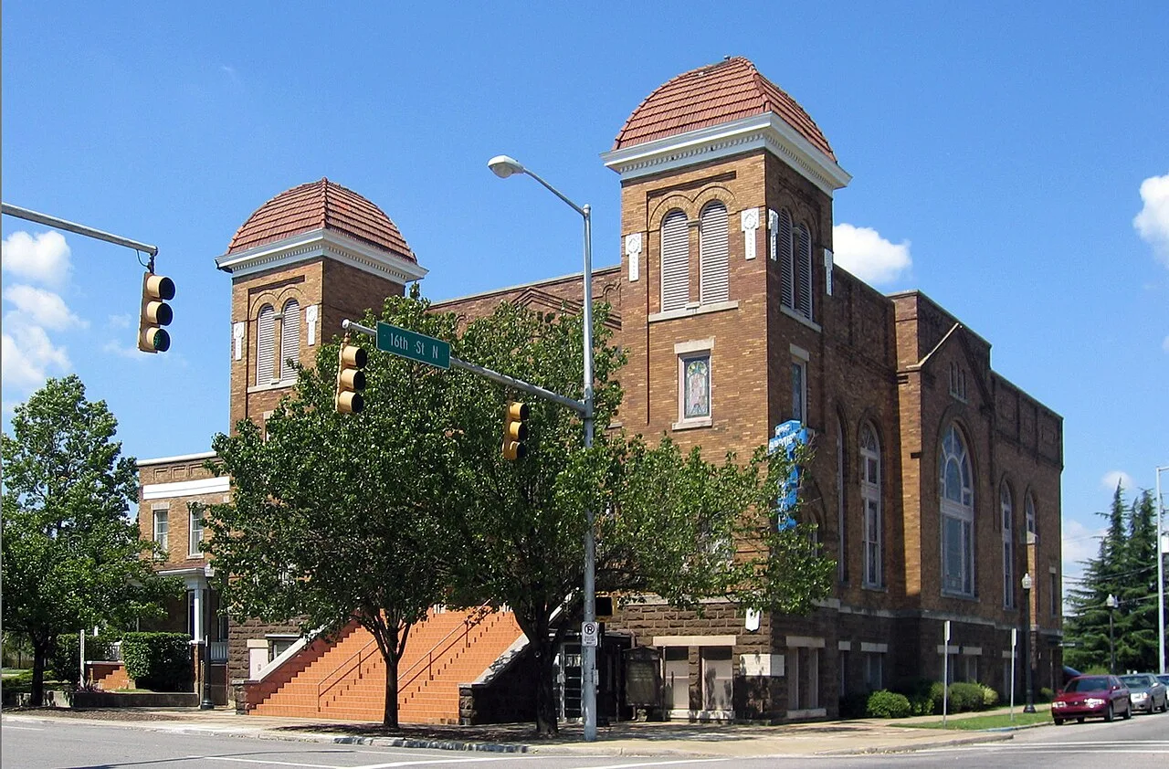 The 16th Street Baptist Church in Birmingham, Alabama