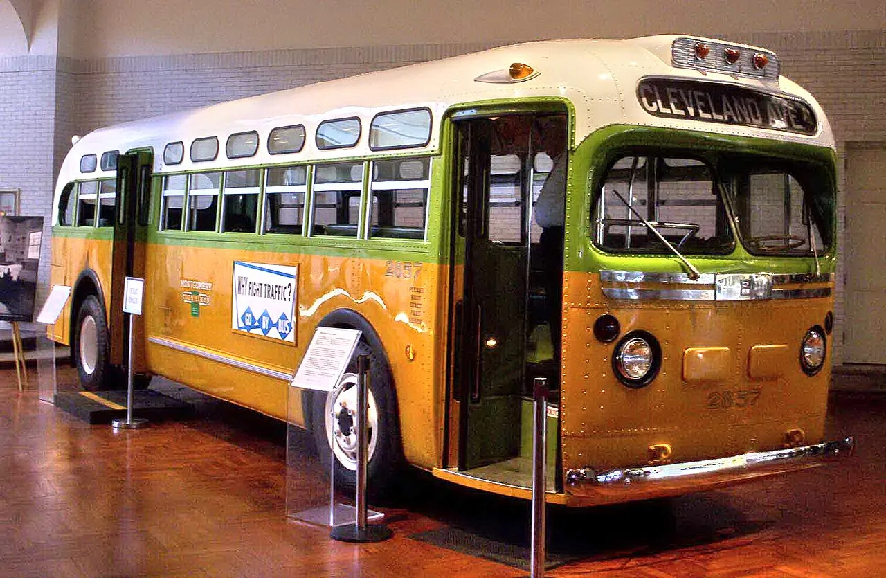 The Rosa Parks bus at the museum in Montgomery