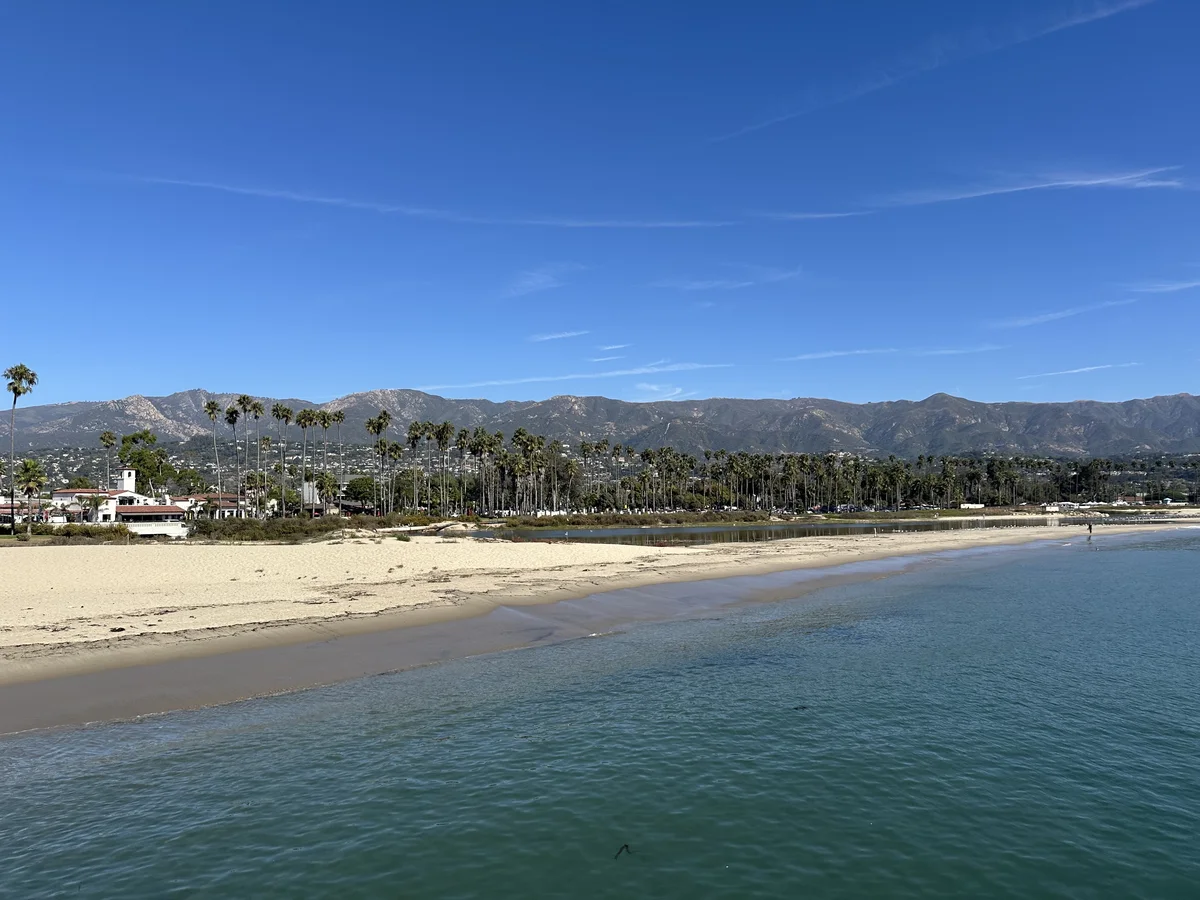 Santa Barbara waterfront from Stearns Wharf