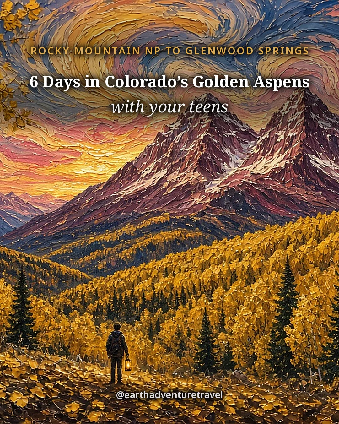 Cover graphic for the Colorado Golden Aspens itinerary