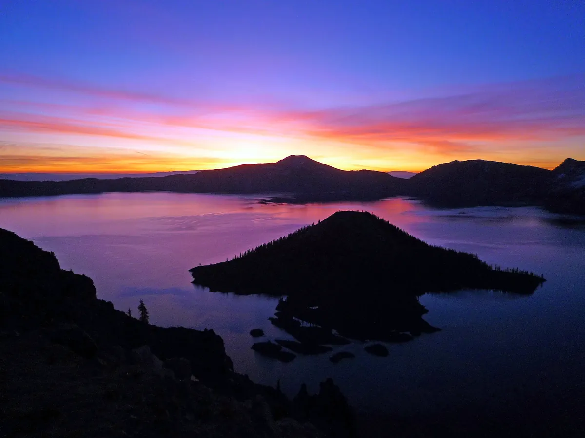 Sunrise over Crater Lake