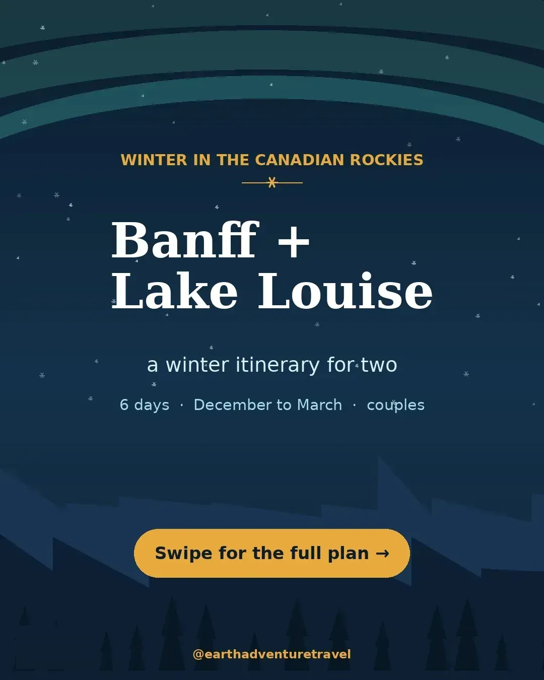 Cover graphic for Banff + Lake Louise in Winter