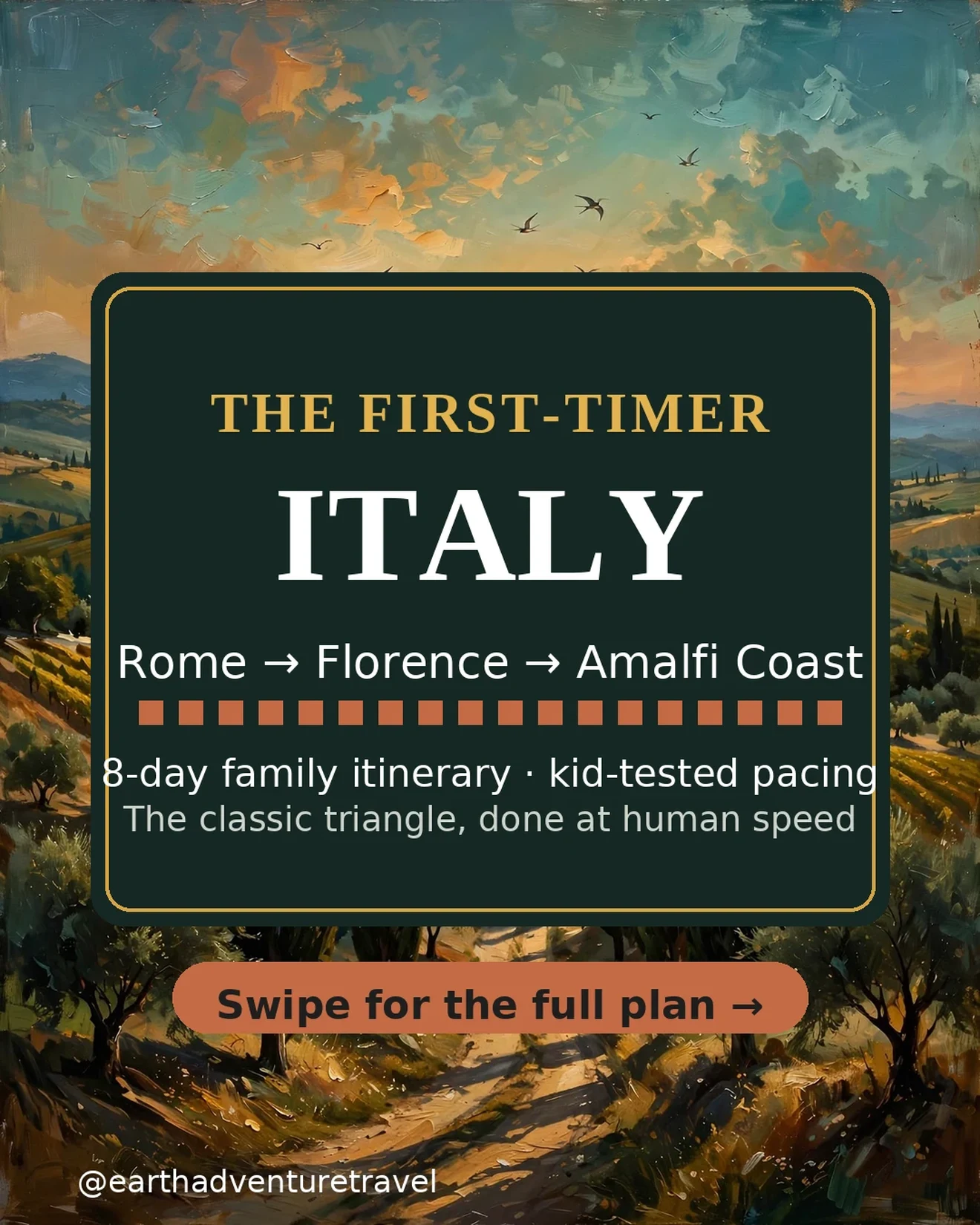 Cover graphic for The First-Timer's Italy