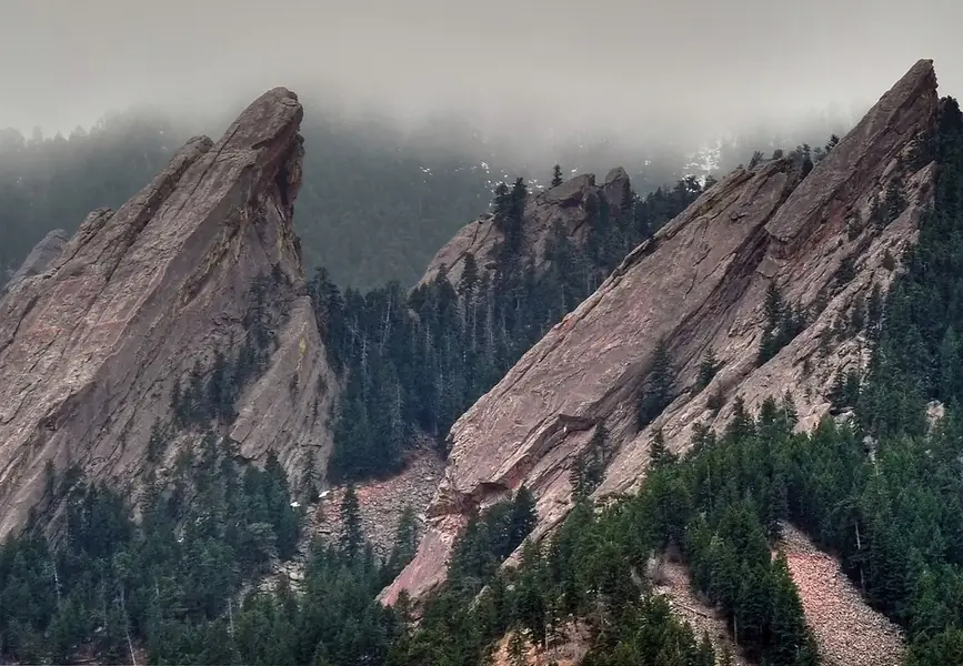 The Flatirons near Boulder