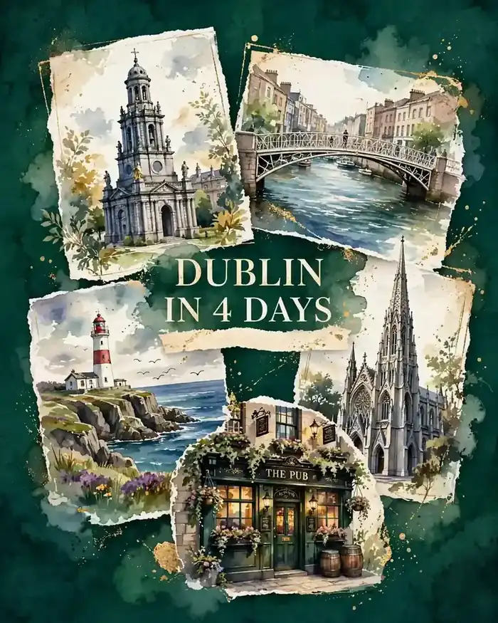 Saveable recap graphic for the Dublin solo route
