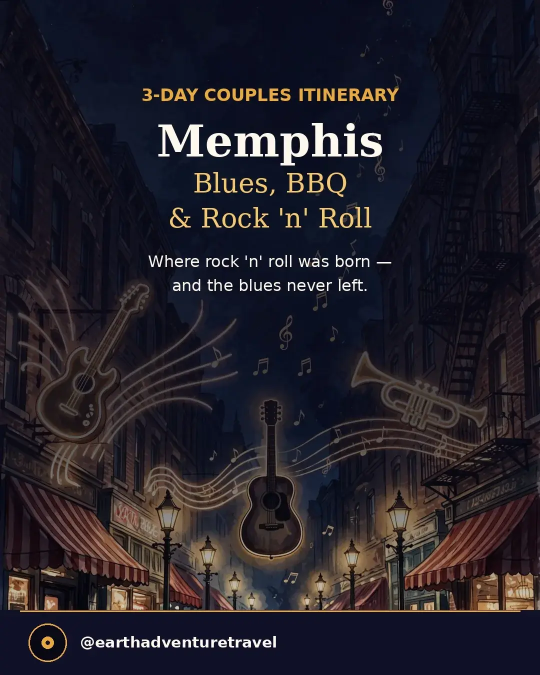Cover graphic for Memphis: 3-Day Couples Getaway