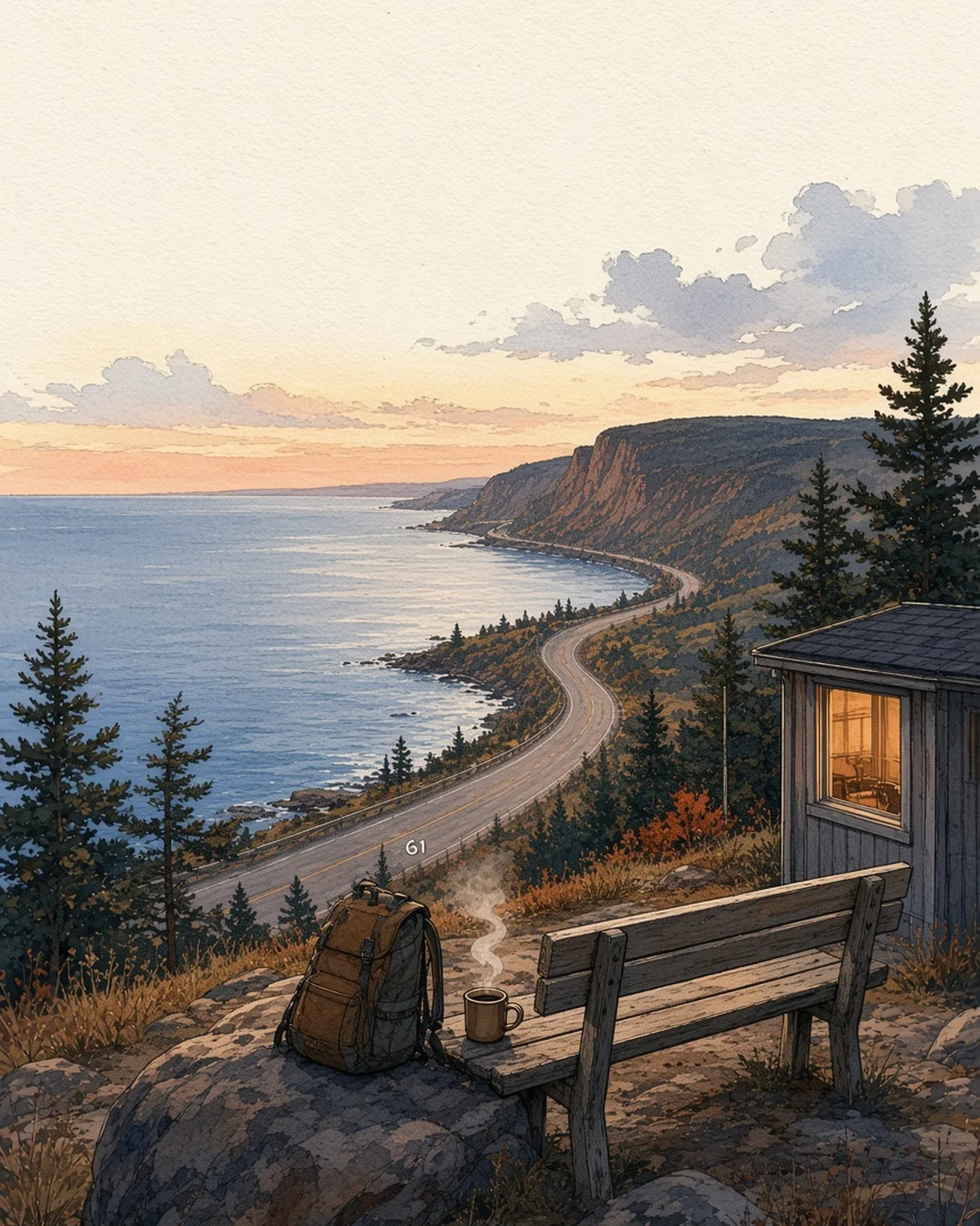 Illustrated recap card: Duluth and Minnesota's North Shore
