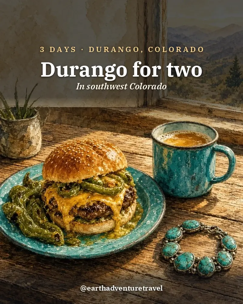 Illustrated recap card: Durango