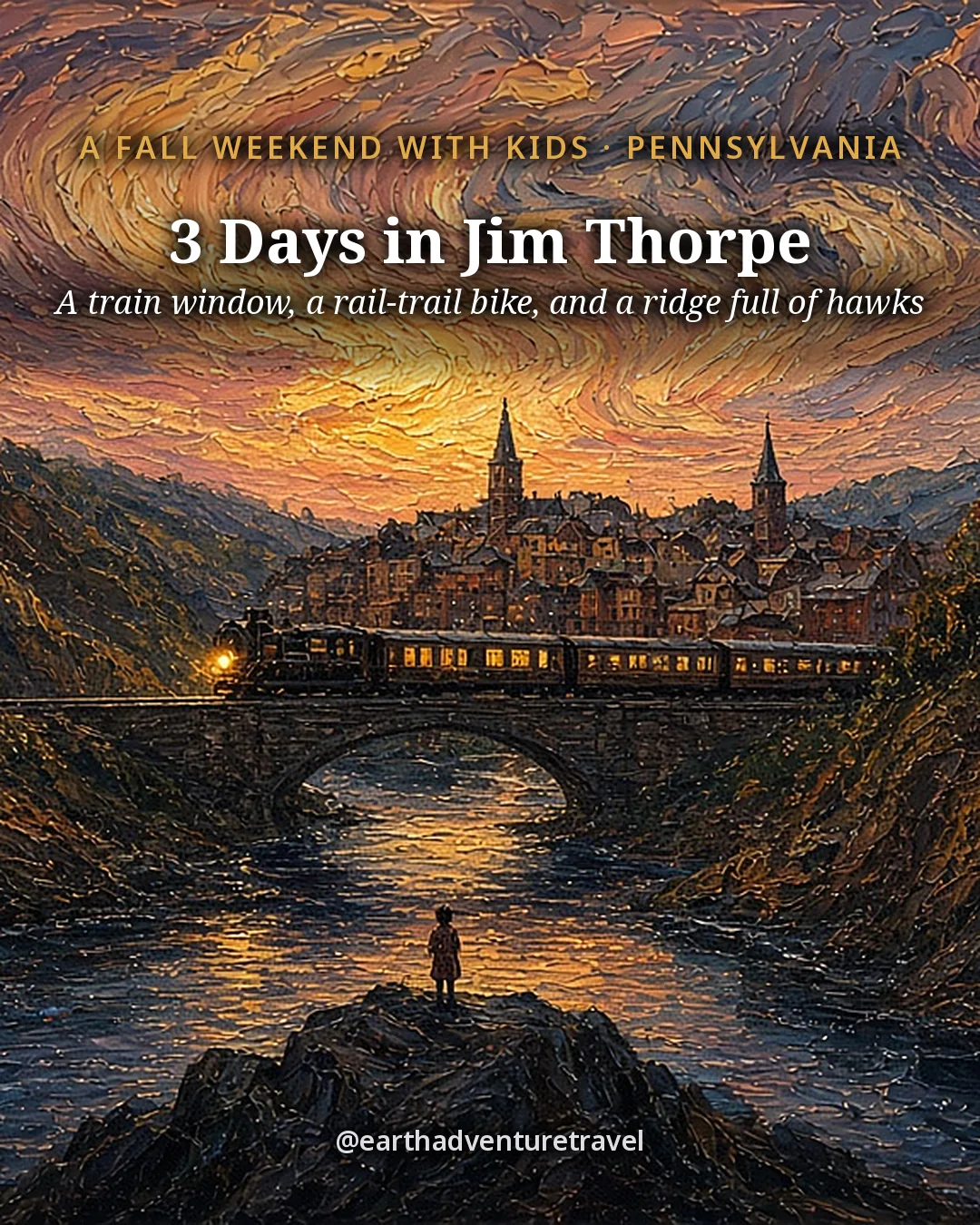 Cover graphic for the Jim Thorpe itinerary
