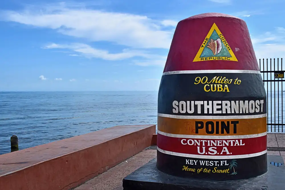 The Southernmost Point buoy in Key West