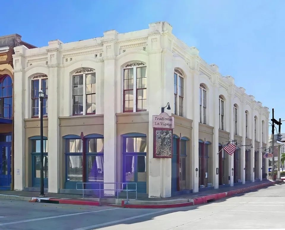 The Strand Historic District in Galveston, Texas