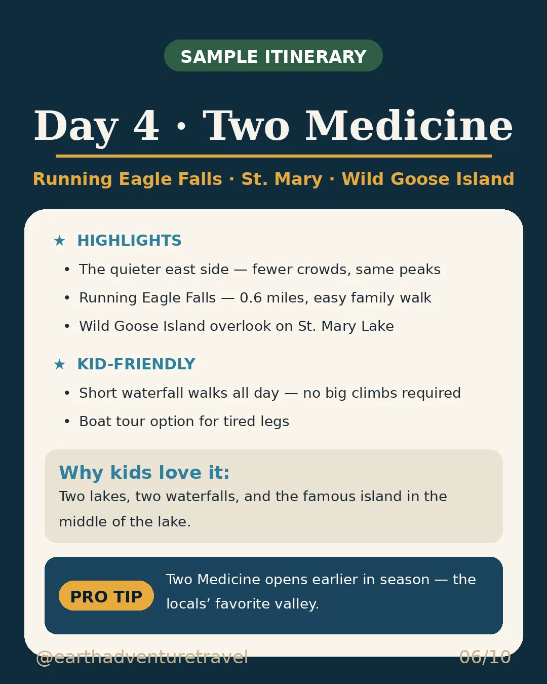 Day 4 graphic: Two Medicine valley