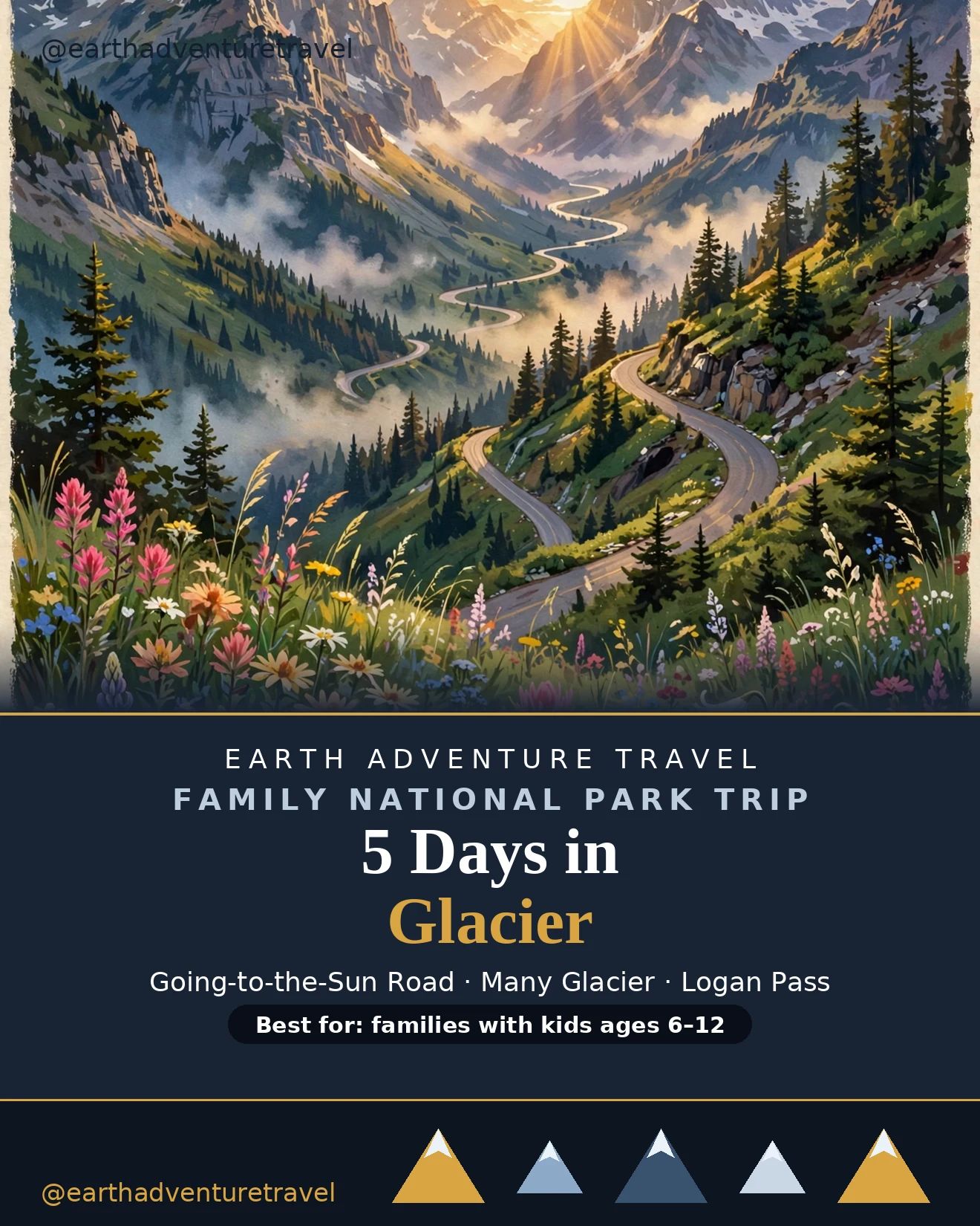 Glacier National Park: 5-Day Family Trip (2026) | Earth Adventure Travel
