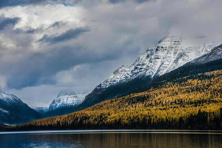 Two Medicine Lake and peaks