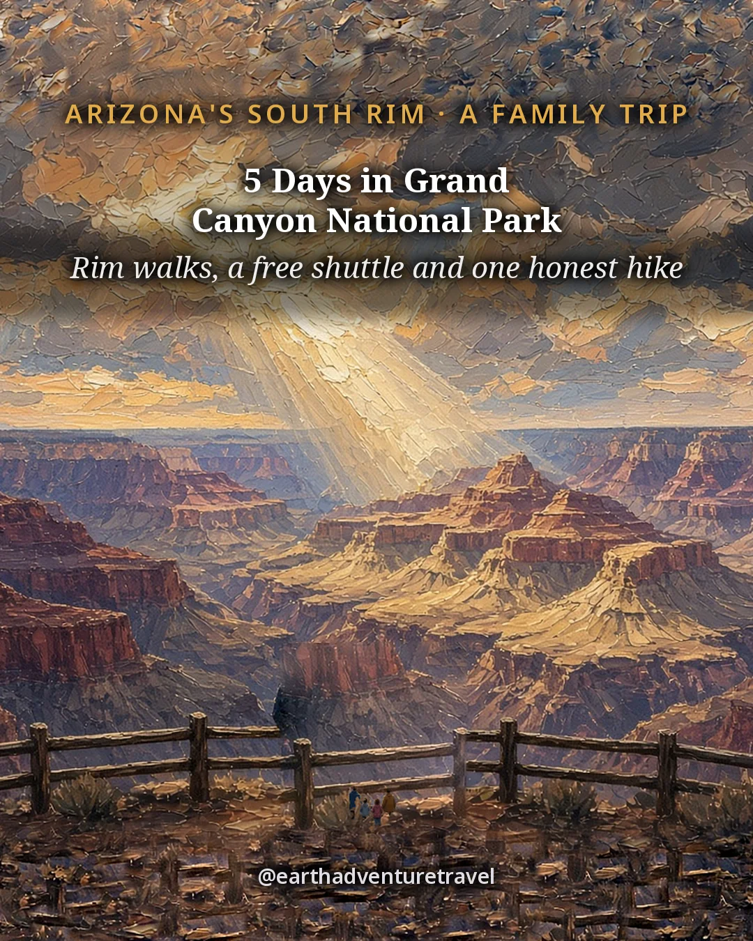 Cover artwork for the Grand Canyon South Rim: Family Trip guide