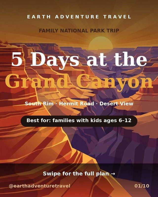 Grand Canyon South Rim: Family Trip (2026) | Earth Adventure Travel