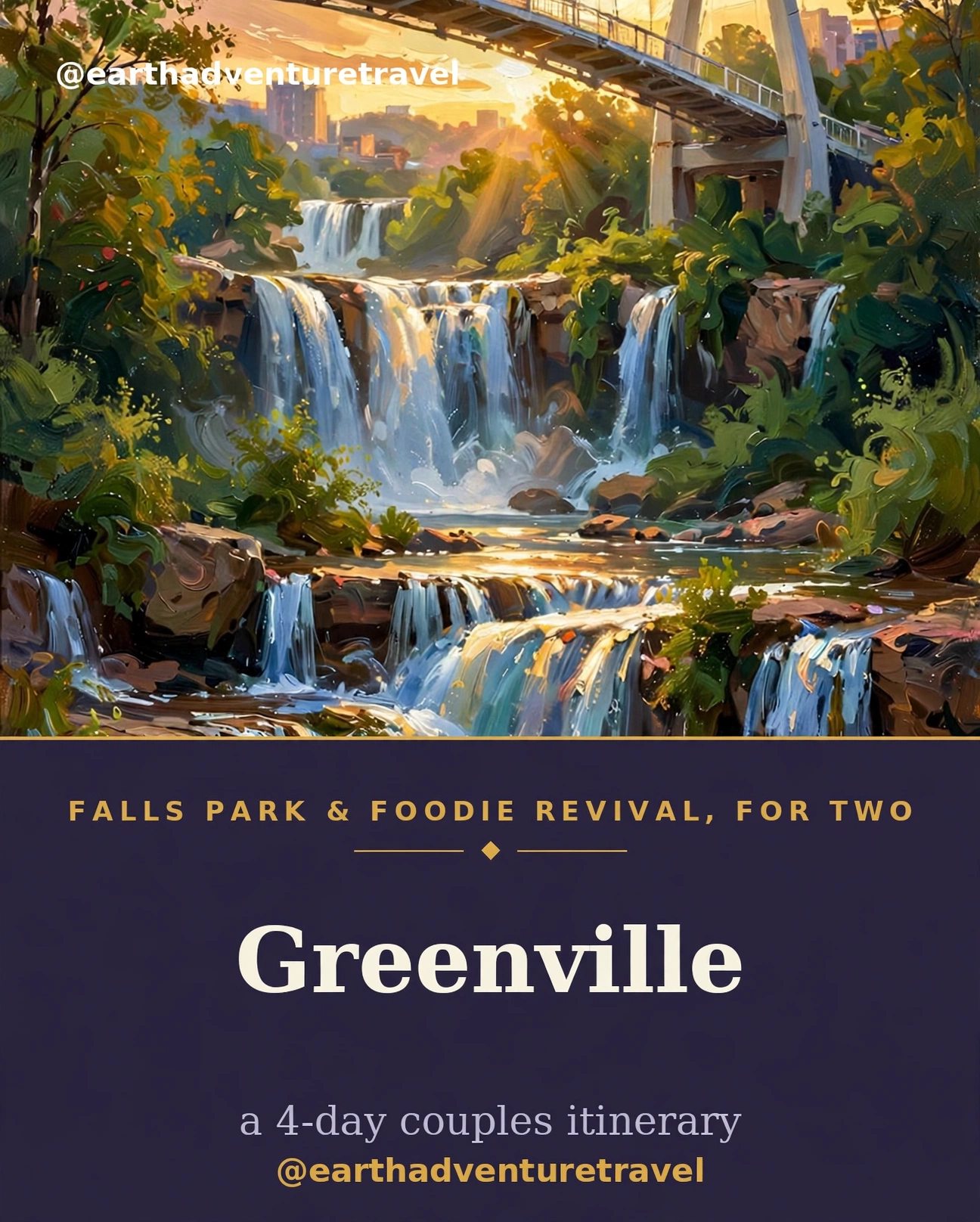 Greenville SC couples travel guide cover