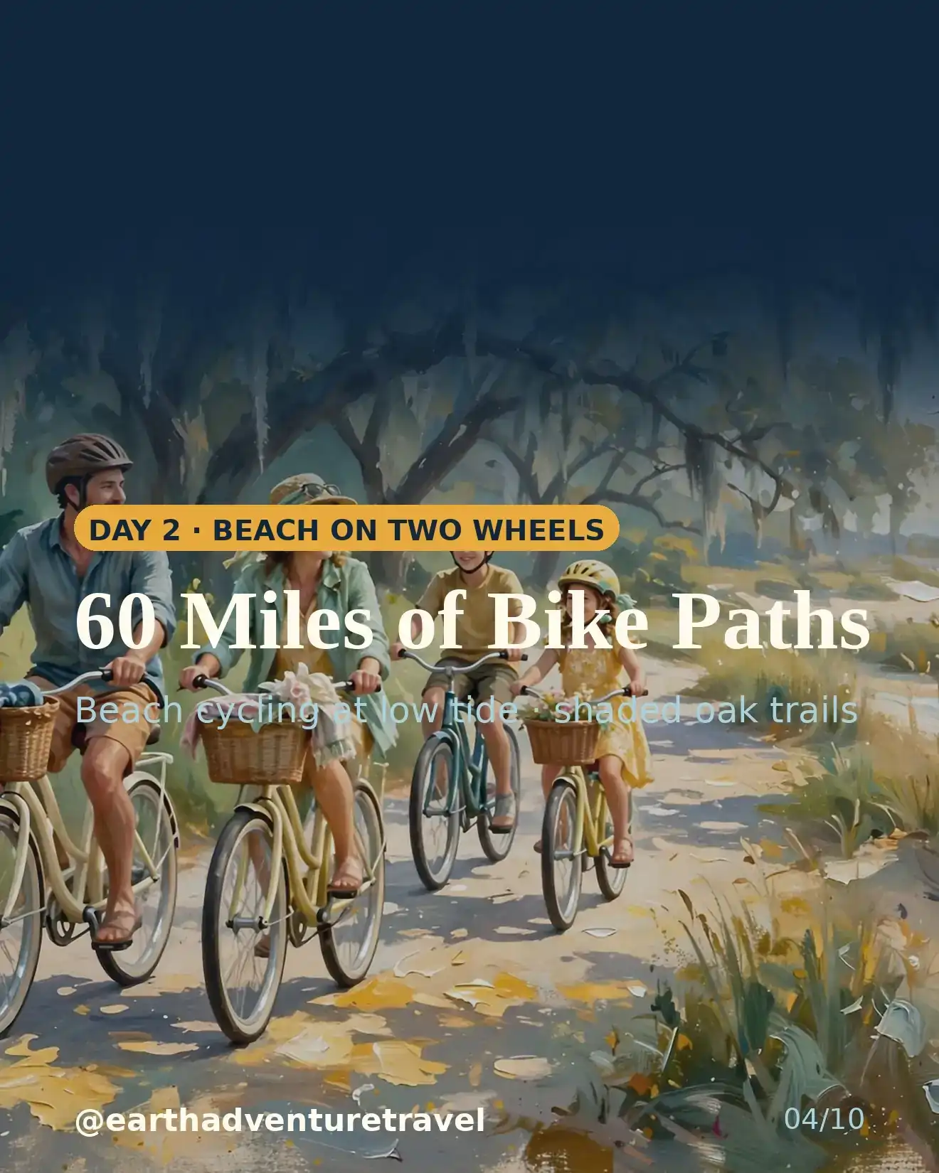 Designed day 2 slide: biking