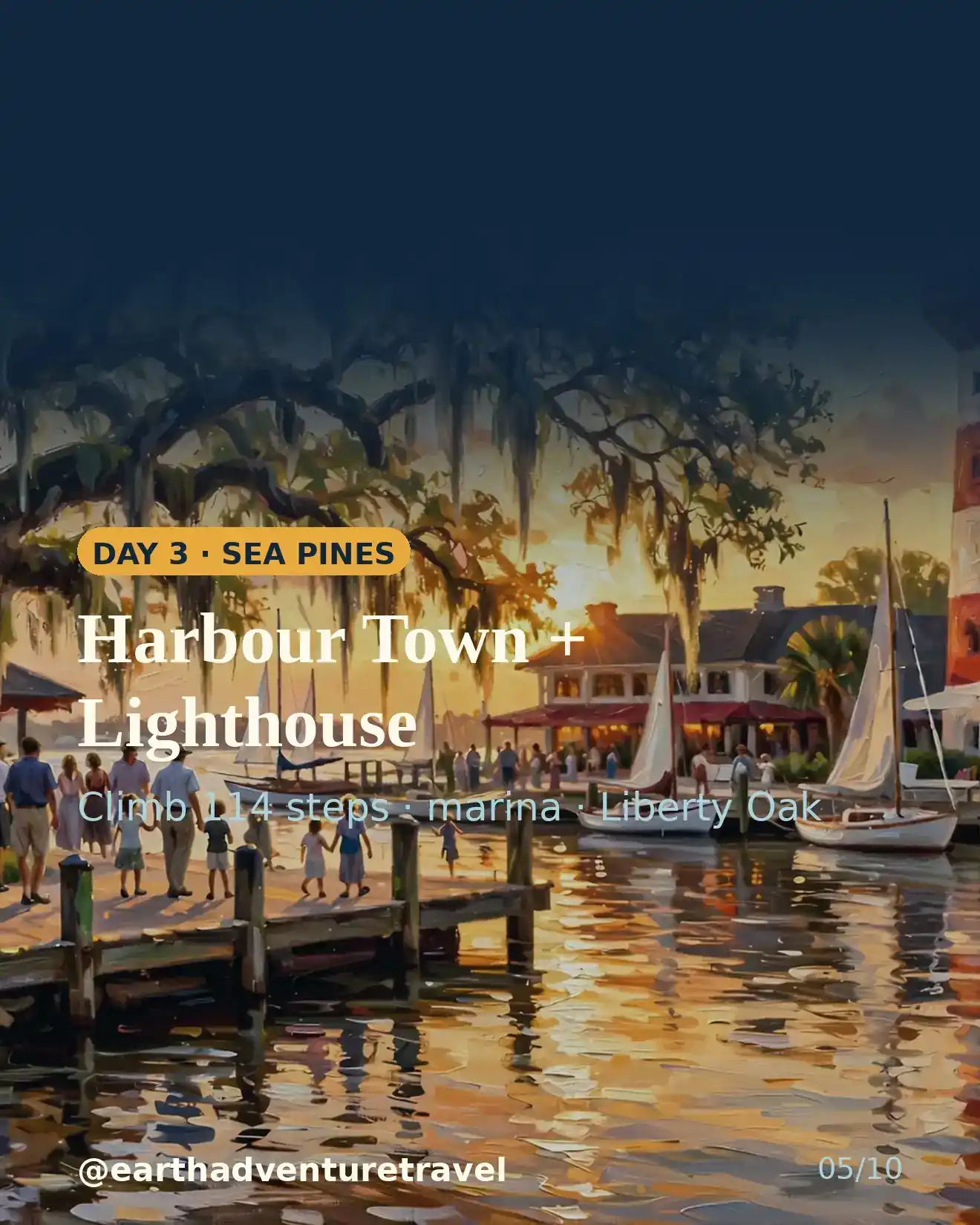 Designed day 3 slide: Harbour Town