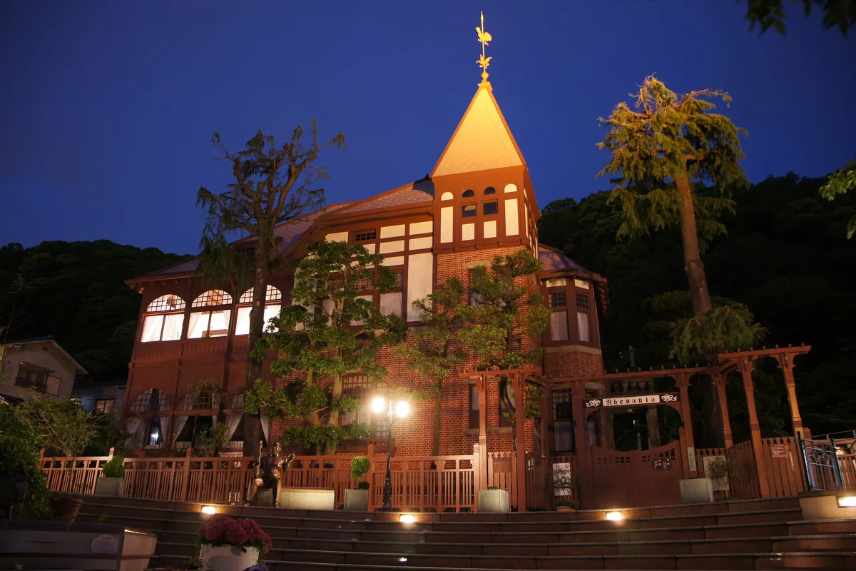 The brick Weathercock House in the Kitano district of Kobe