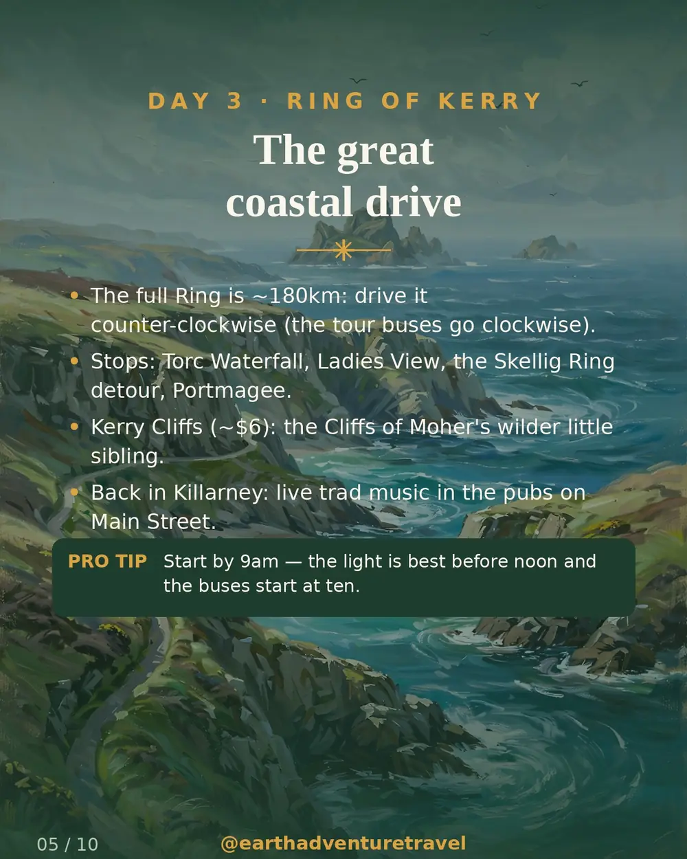 Illustrated day 3: the Ring of Kerry coastline