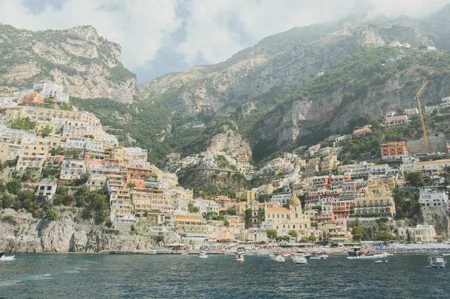 Positano Bay as seen from the ferry
